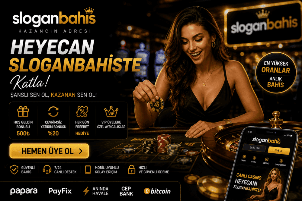 Sloganbahis Canlı Bahis Rehberi: Anlık Heyecan Sloganbahis Canlı Bahis Rehberi: Anlık Heyecan